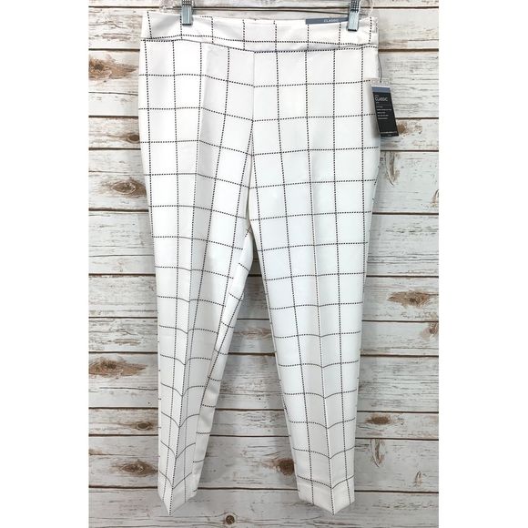 Liz Claiborne Pants - Liz Claiborne Emma Ankle Pant, White & Black